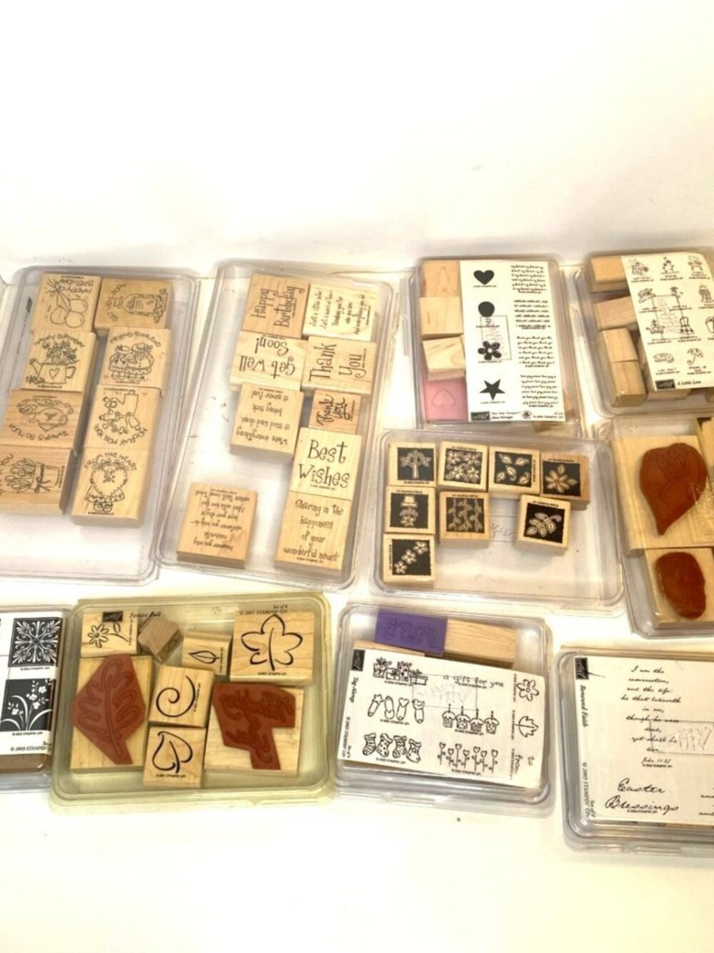 Stampin Up Rubber Stamp Lot 78 Stamps 11 Sets Floral